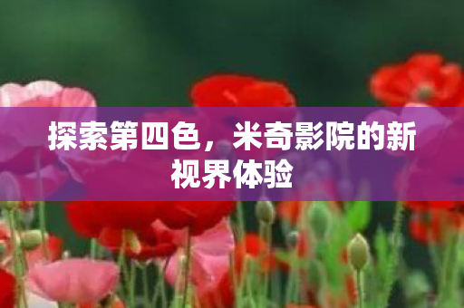 探索第四色,米奇影院的新视界体验 探索第四色,米奇影院的新视界体验