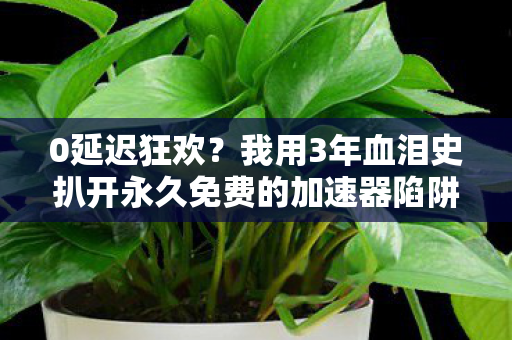 我用3年血泪史扒开永久免费的加速器陷阱图片