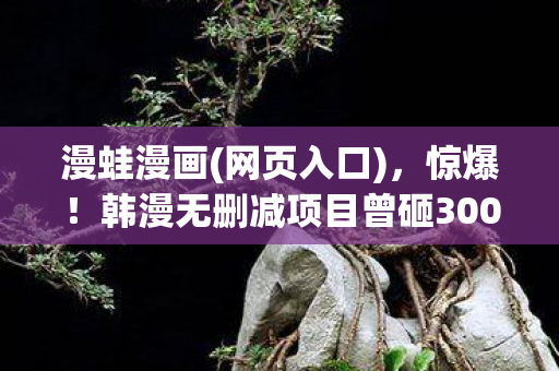 韩漫无删减项目曾砸3000万图片