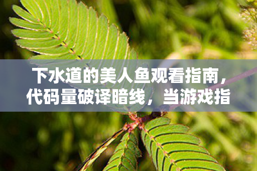 当游戏指挥的逻辑成为我头皮发麻的生存密码图片
