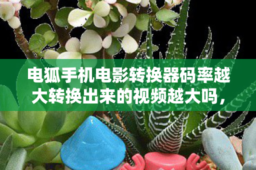 电狐手机电影转换器码率越大转换出来的视频越大吗图片