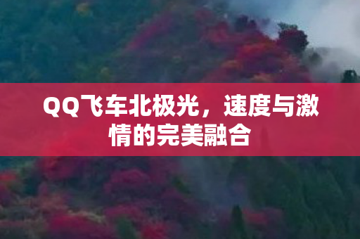 QQ飞车北极光,速度与激情的完美融合 QQ飞车北极光,速度与激情的完美融合
