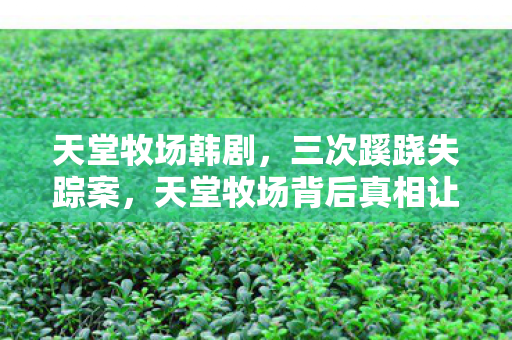 天堂牧场背后真相让人后背发凉图片