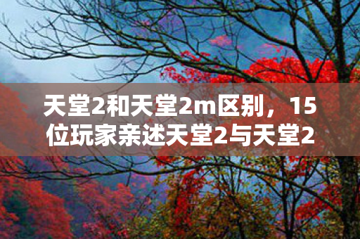 15位玩家亲述天堂2与天堂2M差异图片