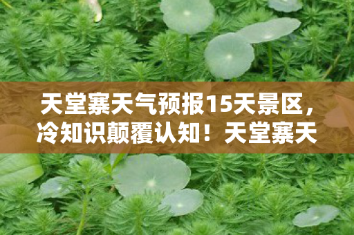 天堂寨天气预报竟藏着目瞪口呆的隐藏开关图片