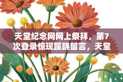 天堂纪念网网上祭拜,第7次登录惊现蹊跷留言,天堂纪念网背后真相让人后背发凉! 天堂纪念网网上祭拜,第7次登录惊现蹊跷留言,天堂纪念网背后真相让人后背发凉!