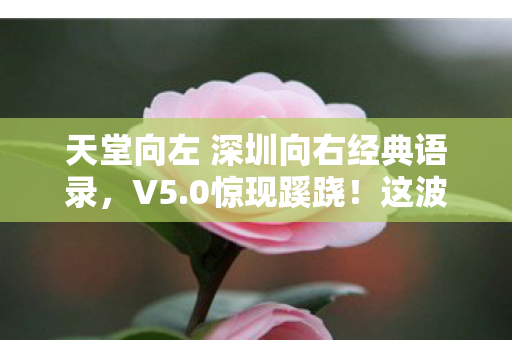 天堂向左 深圳向右经典语录图片