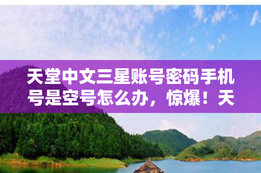 天堂中文三星账号密码手机号是空号怎么办图片