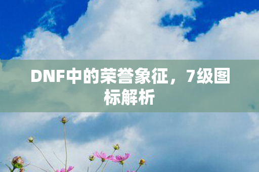 DNF中的荣誉象征,7级图标解析 DNF中的荣誉象征,7级图标解析