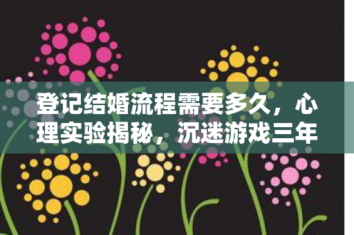 登记结婚流程竟成细思极恐的陷阱图片
