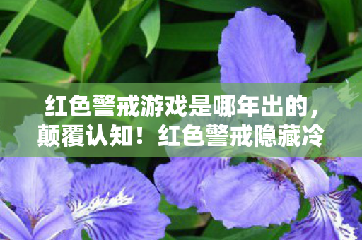 红色警戒隐藏冷知识大揭秘图片