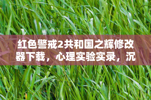 沉迷修改器后的细思极恐自我麻醉剂量报告图片