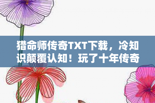 猎命师传奇TXT下载图片