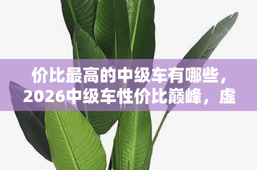 2026中级车性价比巅峰图片