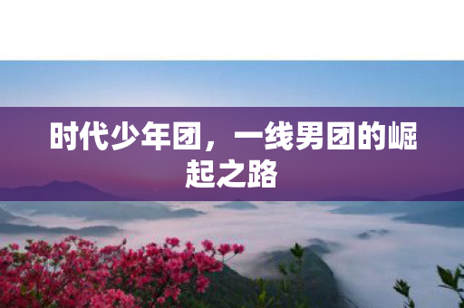 时代少年团，一线男团的崛起之路