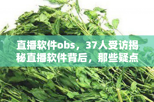 37人受访揭秘直播软件背后图片