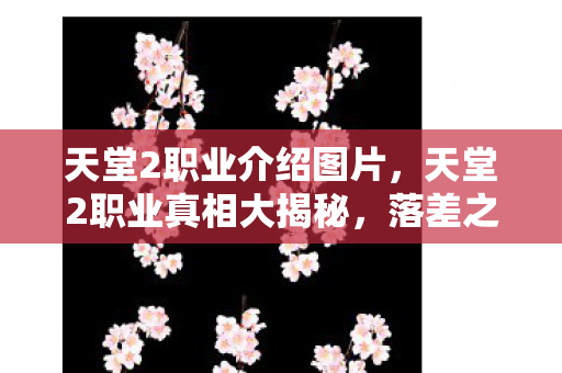 天堂2职业真相大揭秘图片