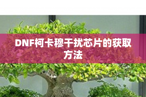 DNF柯卡穆干扰芯片的获取方法