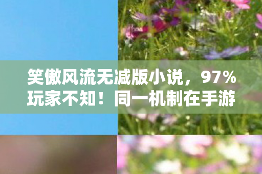笑傲风流无减版小说图片