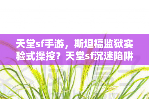 斯坦福监狱实验式操控图片