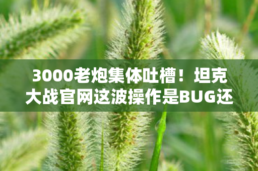 坦克大战官网这波操作是BUG还是阴谋图片