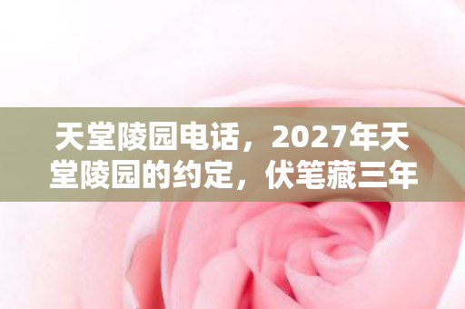 2027年天堂陵园的约定图片