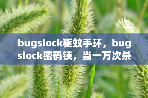 bugslock驱蚊手环图片