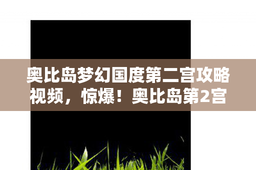 奥比岛梦幻国度第二宫攻略视频图片