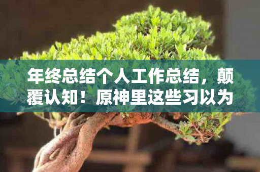 原神里这些习以为常的设计图片