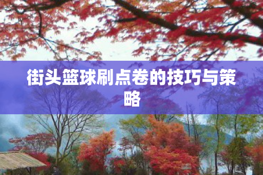 街头篮球刷点卷的技巧与策略 街头篮球刷点卷的技巧与策略