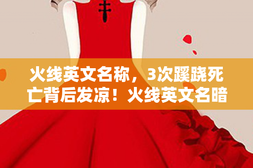 火线英文名暗藏的真相令人窒息图片