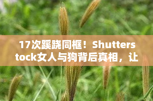 Shutterstock女人与狗背后真相图片