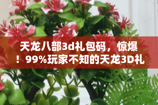 玩家不知的天龙3D礼包隐藏机制图片