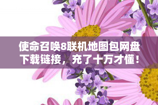 使命召唤8联机隐藏消费坑得我钱包吓一跳图片