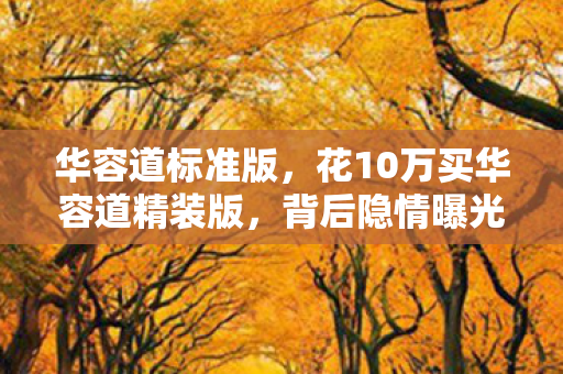 花10万买华容道精装版图片