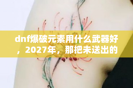 dnf爆破元素用什么武器好图片