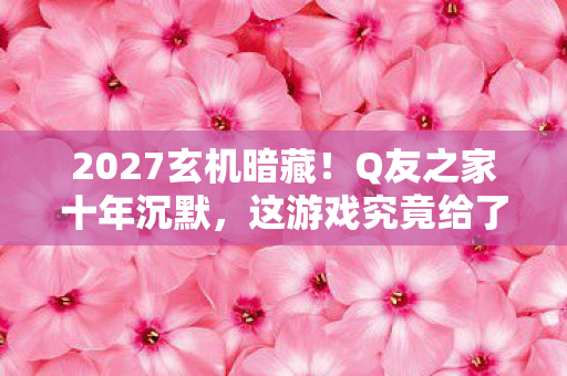 这游戏究竟给了我什么图片