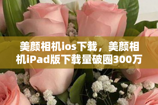 美颜相机iPad版下载量破圈300万图片