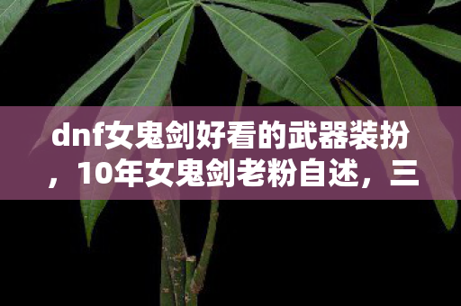 dnf女鬼剑好看的武器装扮图片