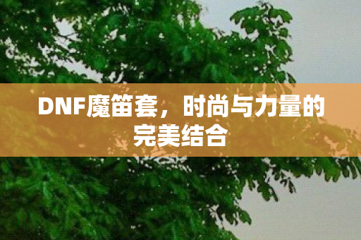 DNF魔笛套,时尚与力量的完美结合 DNF魔笛套,时尚与力量的完美结合