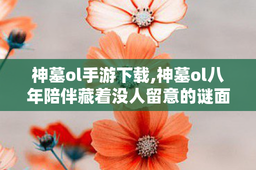 神墓ol手游下载,神墓ol八年陪伴藏着没人留意的谜面直到关服画面弹出我才懂那一瞬间直接泪目