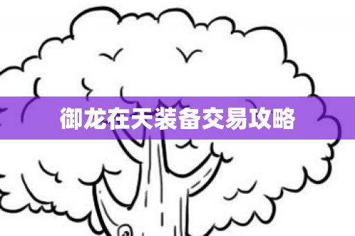 御龙在天装备交易攻略 御龙在天装备交易攻略