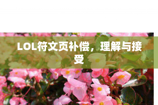 LOL符文页补偿,理解与接受 LOL符文页补偿,理解与接受