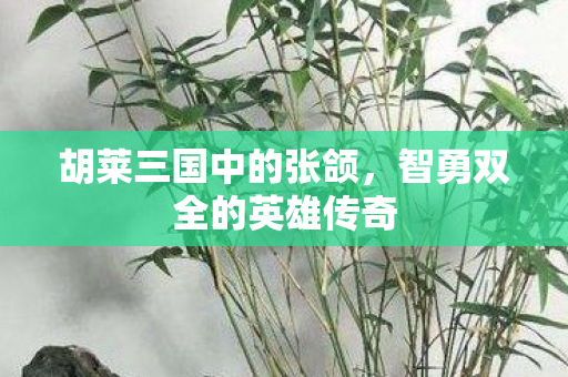 胡莱三国中的张颌,智勇双全的英雄传奇 胡莱三国中的张颌,智勇双全的英雄传奇