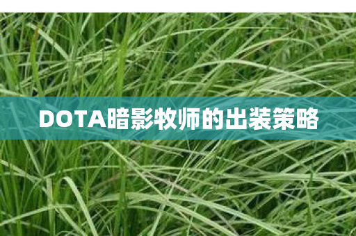 DOTA暗影牧师的出装策略 DOTA暗影牧师的出装策略