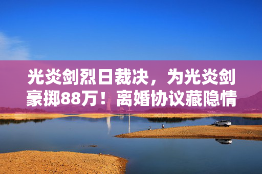 光炎剑烈日裁决，为光炎剑豪掷88万！离婚协议藏隐情，这结局真让人吓一跳！