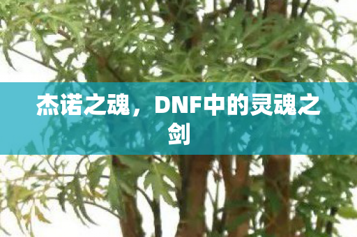 杰诺之魂,DNF中的灵魂之剑 杰诺之魂,DNF中的灵魂之剑