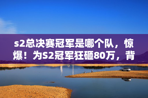 s2总决赛冠军是哪个队，惊爆！为S2冠军狂砸80万，背后隐情让老婆签离婚，吓一跳！