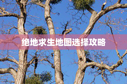 绝地求生地图选择攻略 绝地求生地图选择攻略