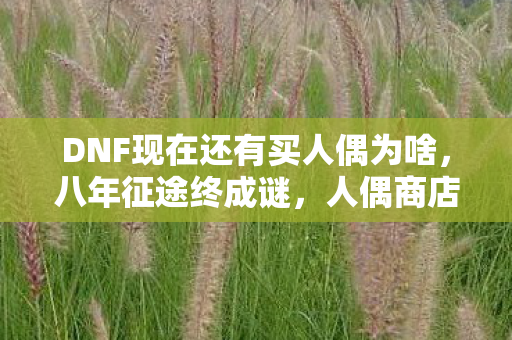 DNF现在还有买人偶为啥,八年征途终成谜,人偶商店消失的瞬间,老玩家泪目了 DNF现在还有买人偶为啥,八年征途终成谜,人偶商店消失的瞬间,老玩家泪目了